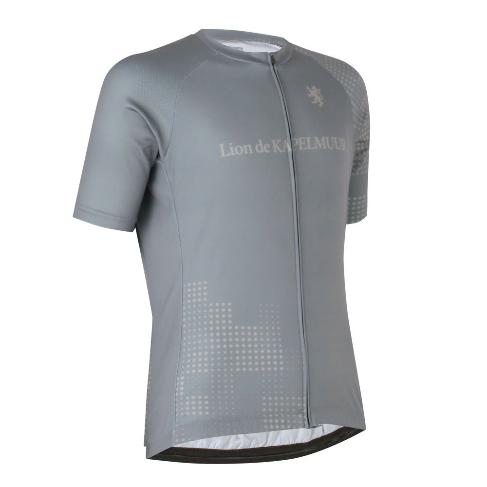 カペルミュール（KAPELMUUR）（メンズ、レディース）ドットプリントジャージ lihs1038-GRY
