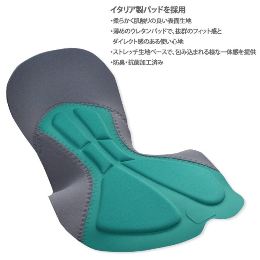 カペルミュール（KAPELMUUR）（メンズ）ビブニッカー スタンダードパッド likp006-BK 紫外線対策 UPF50+