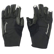 (メンズ、レディース)ErgoGrip×Kapelmuur 指先カットグローブ kpgs1028-BK