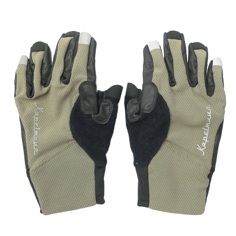 カペルミュール（KAPELMUUR）（メンズ、レディース）ErgoGrip×Kapelmuur 指先カットグローブ kpgs1028-BR