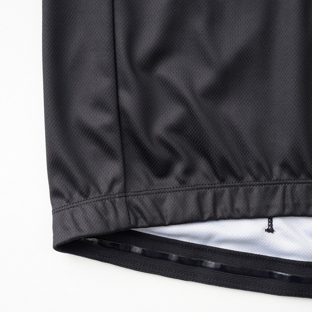 カペルミュール（KAPELMUUR）（メンズ、レディース）プリント半袖ジャージ タータンチェック kphs1124-BK