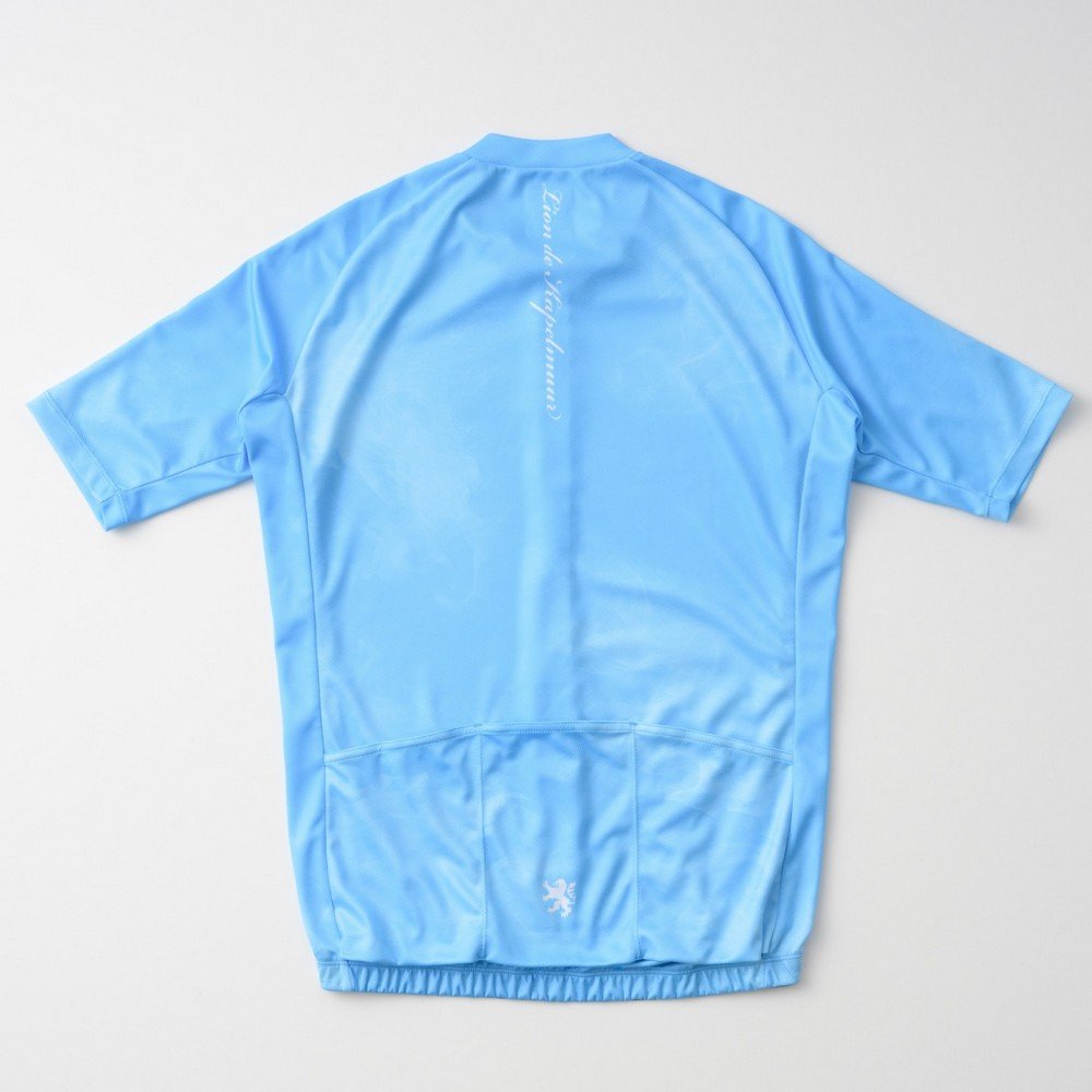 カペルミュール（KAPELMUUR）（メンズ、レディース）プリント半袖ジャージフュメ lihs1058-BL