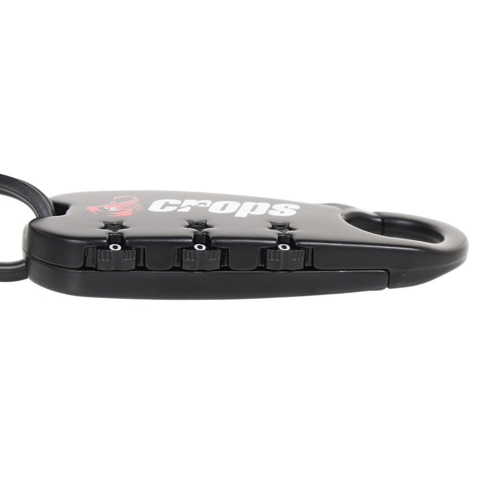 クロップス（CROPS）（メンズ、レディース）Q-BIRO mini キューバイロミニ SPD04-BR90-01 ブラック 自転車 ワイヤーロック 鍵 ダイヤル式 防犯