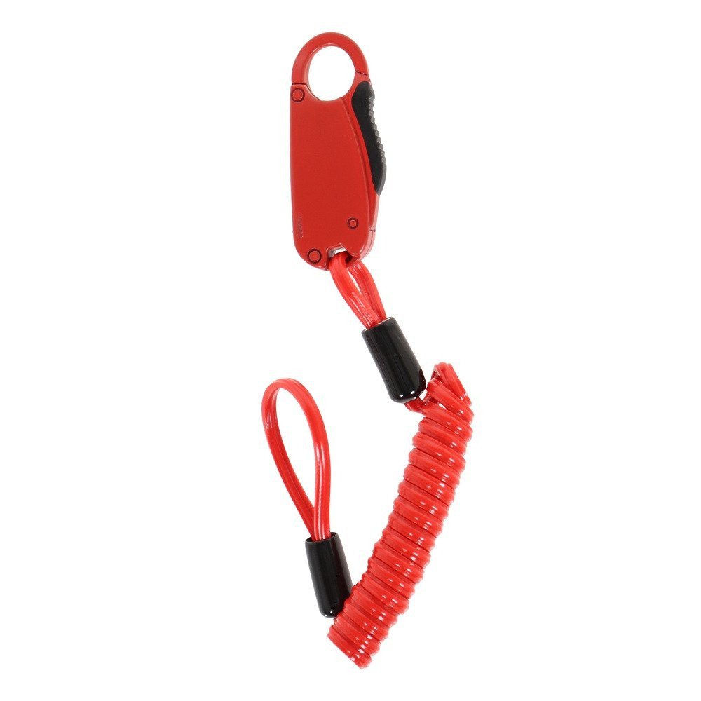 クロップス（CROPS）（メンズ、レディース）自転車 ワイヤーロック ダイヤル式 Q-BIRO mini キューバイロミニ SPD04-BR90-04 レッド カラビナ 形状記憶ケーブル