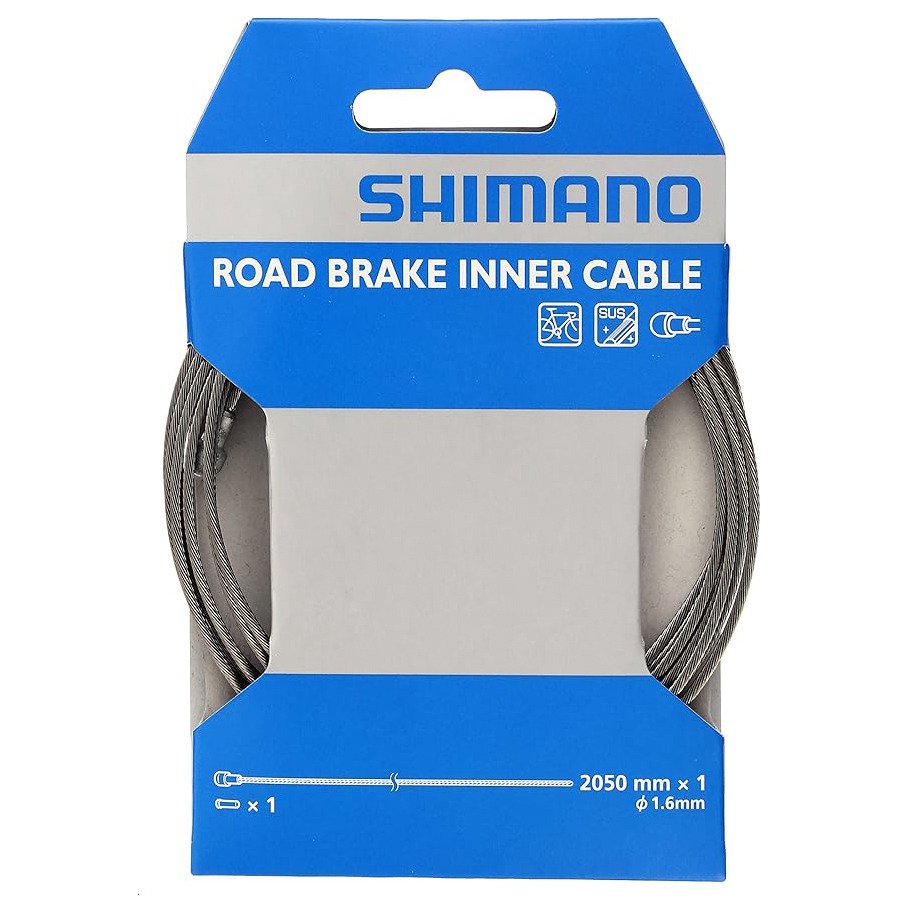 シマノ（SHIMANO）（メンズ、レディース）SUS ROADブレーキ インナーケーブル 1.6mm×2050mm サイクルパーツ Y80098330