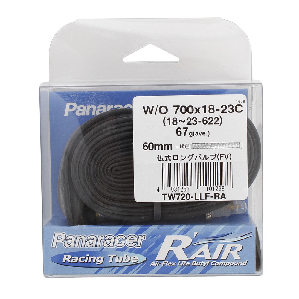 パナレーサー（PANARACER）（メンズ、レディース）R-AIR 700x18-23C 60mm TW720-LLF-RA タイヤチューブ