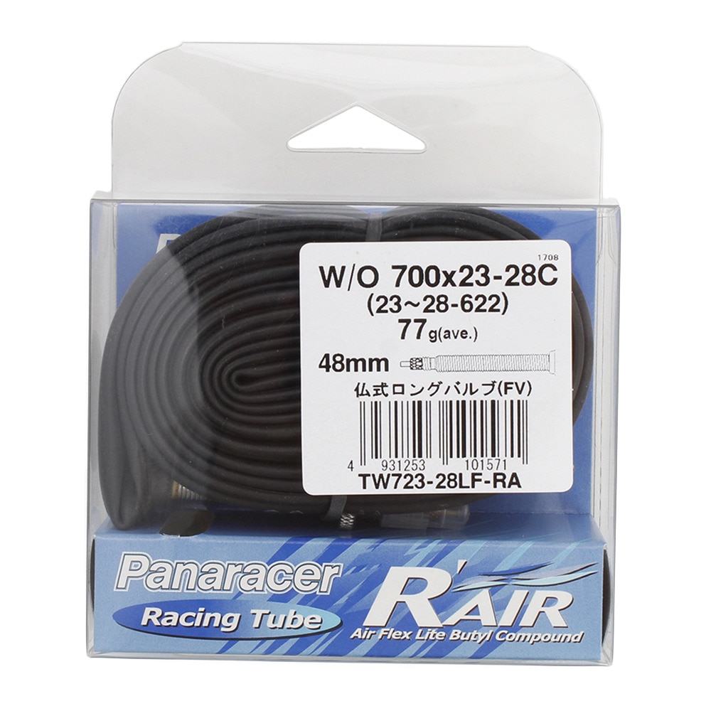 パナレーサー（PANARACER）（メンズ、レディース）R-AIR 700x23-28C 48mm TW723-28LF-RA タイヤチューブ