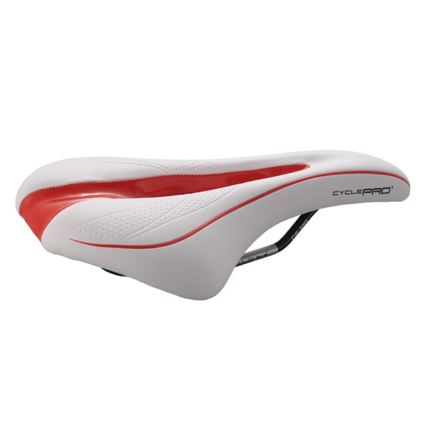 サイクルプロ（CYCLE PRO）（メンズ、レディース）GELサドル ホワイト/レッド CP-SD3256-WHRDパーツ サドル