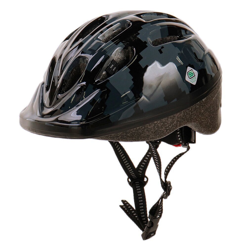 マルシン（MARUSHIN）（キッズ）自転車 ヘルメット 子供用 ジュニア パルミーキッズヘルメット P-MV12 N 迷彩 カモブラック  アウトドア・キャンプ用品はエルブレス