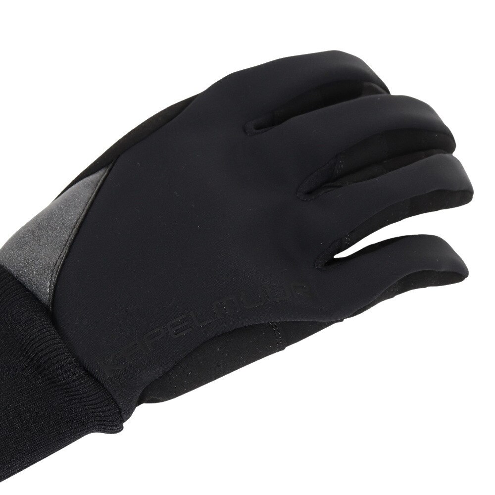 カペルミュール（KAPELMUUR）（メンズ、レディース）ErgoGrip×Kapelmuur ウインドシールドグローブ kpgs098 ブラック 裏起毛 防風 防水 スマホ対応 