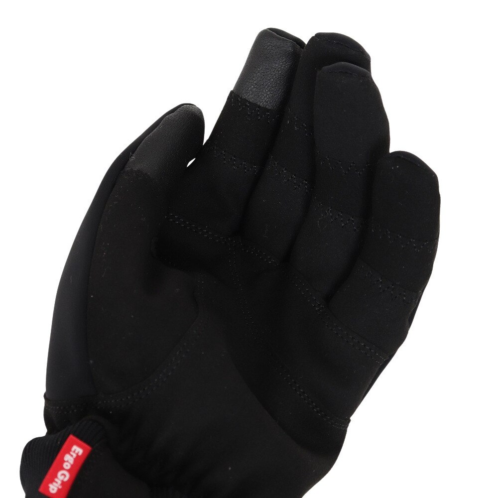 カペルミュール（KAPELMUUR）（メンズ、レディース）ErgoGrip×Kapelmuur ウインドシールドグローブ kpgs098 ブラック 裏起毛 防風 防水 スマホ対応 