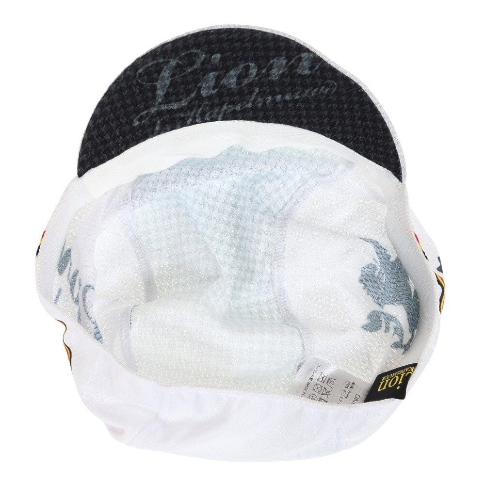 カペルミュール（KAPELMUUR）（メンズ、レディース）帽子 キャップ サイクルキャップ 千鳥グラデーション ホワイト licap058 自転車 サイクリング