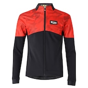 カペルミュール（KAPELMUUR）（メンズ、レディース）サイクルウェア 防風ジャケット 千鳥カモ lijk1009 レッド 防風 耐水 裏起毛 自転車 サイクリング