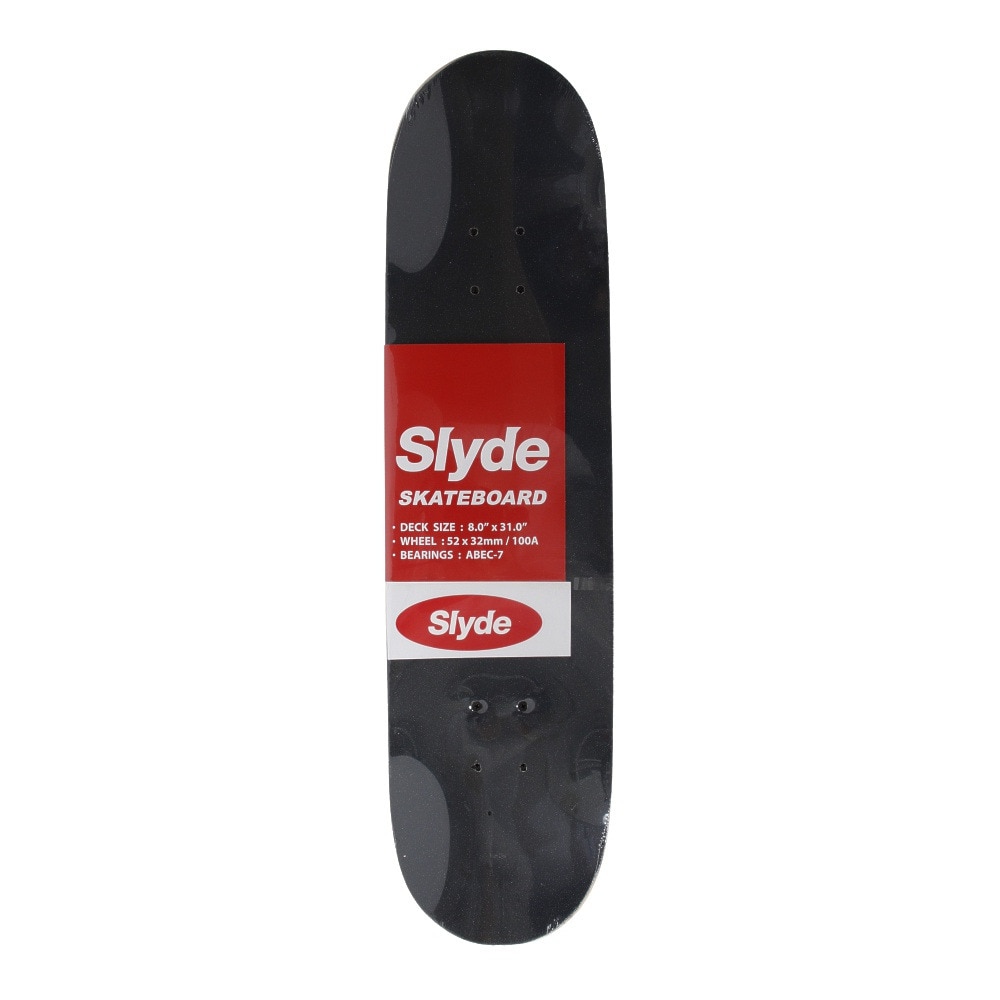 スライド（SLYDE）（メンズ、レディース）スケートボード スケボー コンプリート 完成品 8インチ SL-SKD-302-WHT/BLK【ラッピング不可商品】