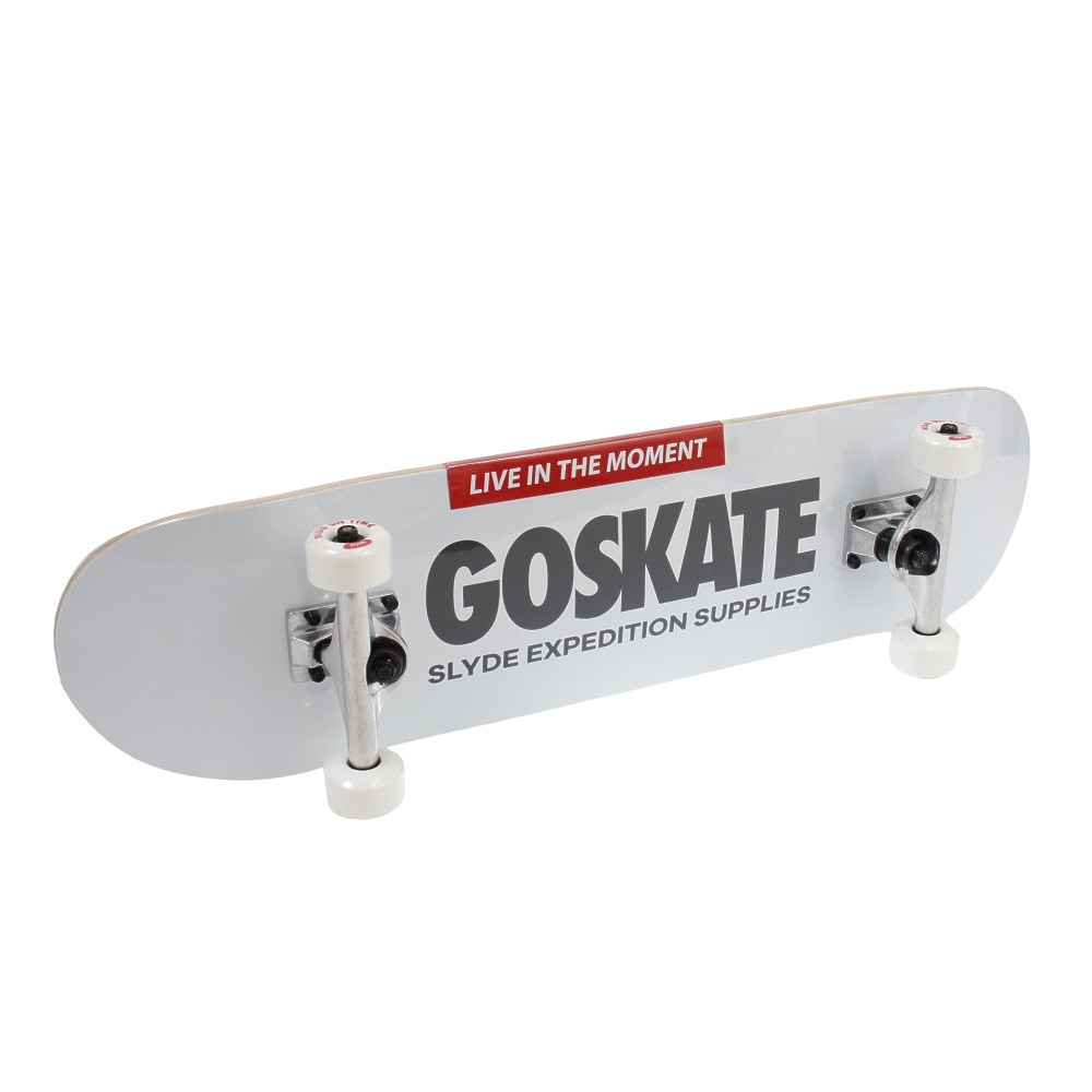 スライド（SLYDE）（メンズ、レディース）スケートボード スケボー 8インチ SL-SKD-302-WHT/BLK ホワイト コンプリート 完成品 セット【ラッピング不可商品】