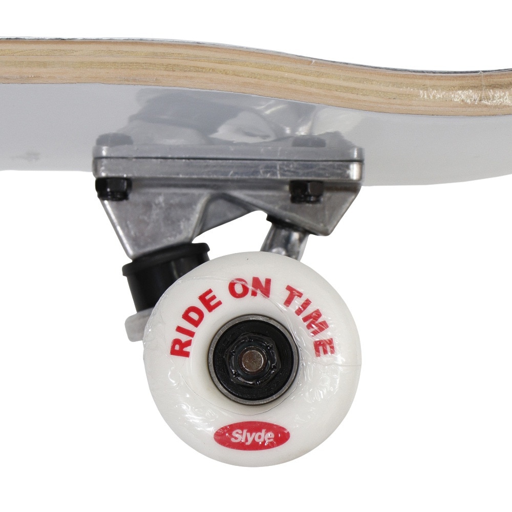 スライド（SLYDE）（メンズ、レディース）スケートボード スケボー 8インチ SL-SKD-302-WHT/BLK ホワイト コンプリート 完成品 セット【ラッピング不可商品】