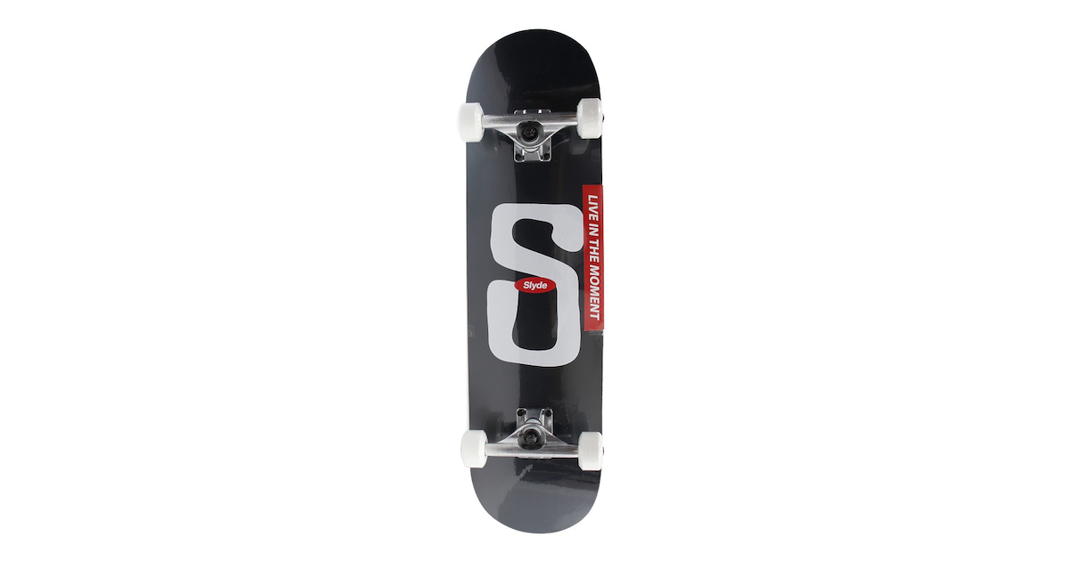 スライド（SLYDE）（メンズ、レディース）スケートボード スケボー 8インチ SLSKD303BLK ブラック コンプリート 完成品