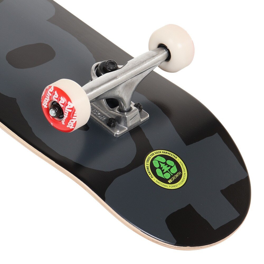 オルモスト（ALMOST）（メンズ、レディース）Logo Land FP スケートボード 8.125インチ 100015000400 ブラック スケボー コンプリート 完成品