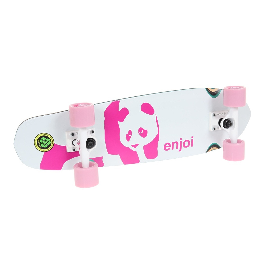 エンジョイ（enjoi）（メンズ、レディース）Whitey Panda Cruiser 28 クルーザー 100014000900 ホワイト ピンク スケートボード コンプリート 完成品