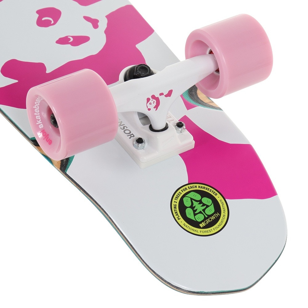 エンジョイ（enjoi）（メンズ、レディース）Whitey Panda Cruiser 28 クルーザー 100014000900 ホワイト ピンク スケートボード コンプリート 完成品