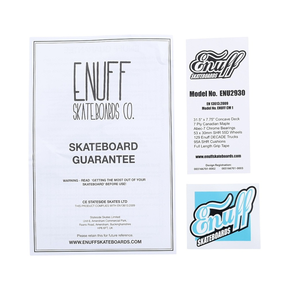 イナフ（Enuff）（メンズ、レディース）スケートボード スケボー コンプリート 完成品 7.75インチ FLORAL ENU2930