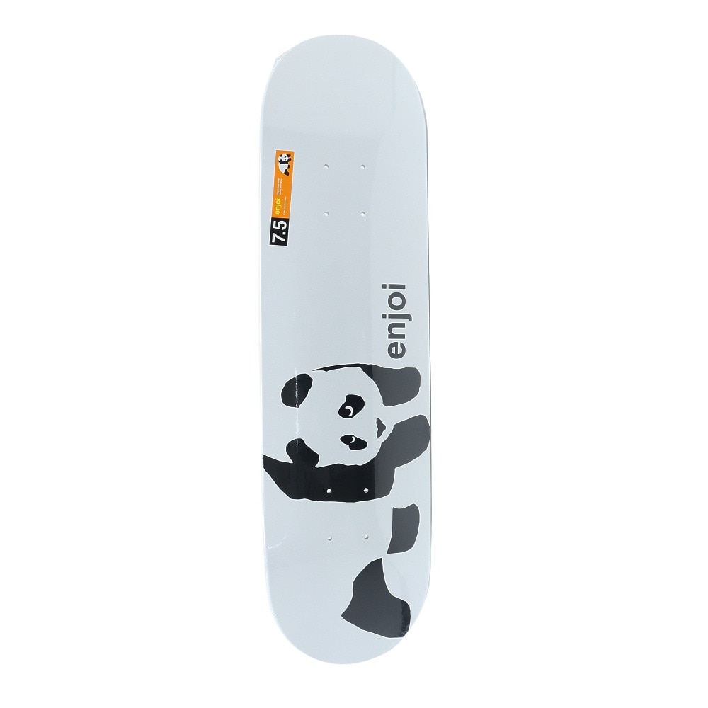 エンジョイ（enjoi）（レディース、キッズ）Whitey Panda Logo Yth スケートボード 7.5インチ 101014000101 ホワイト スケボー デッキのみ