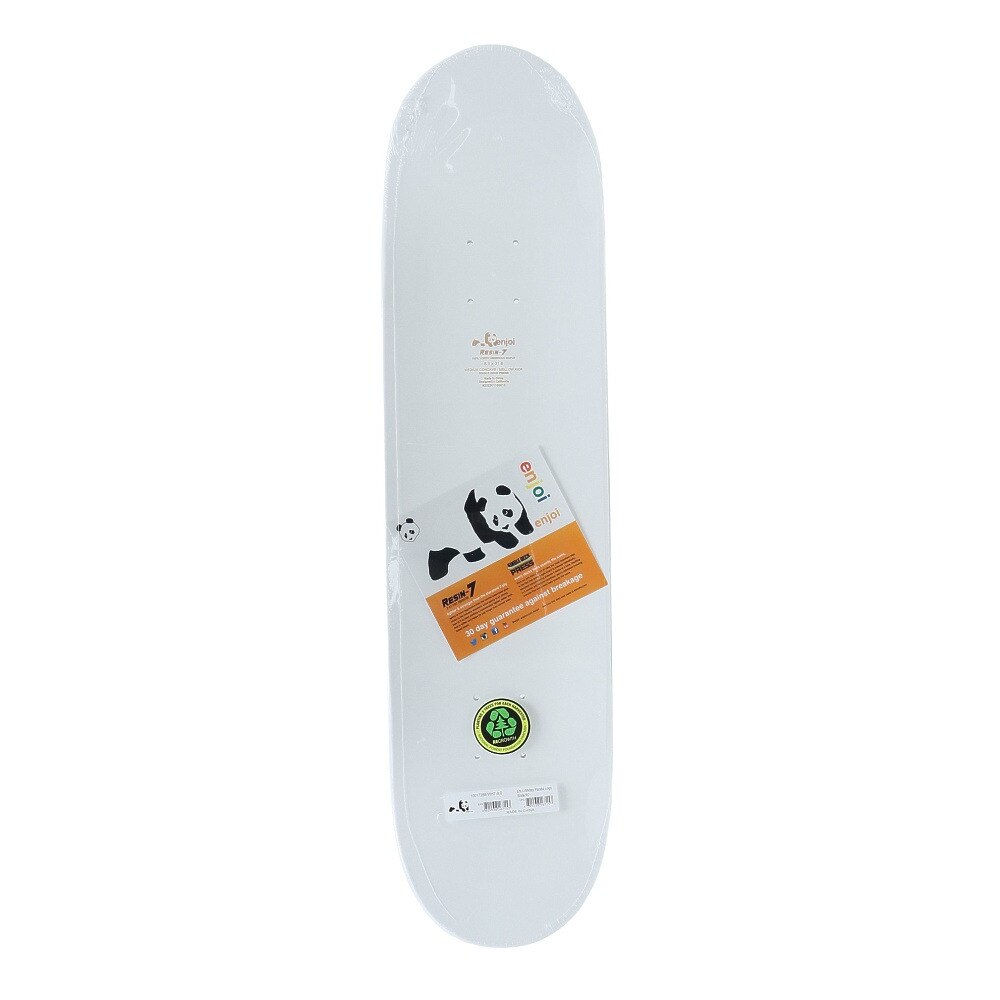 エンジョイ（enjoi）（メンズ、レディース）Whitey Panda Logo Wide スケートボード 8.0インチ 101014000101 ホワイト スケボー コンプリート 完成品