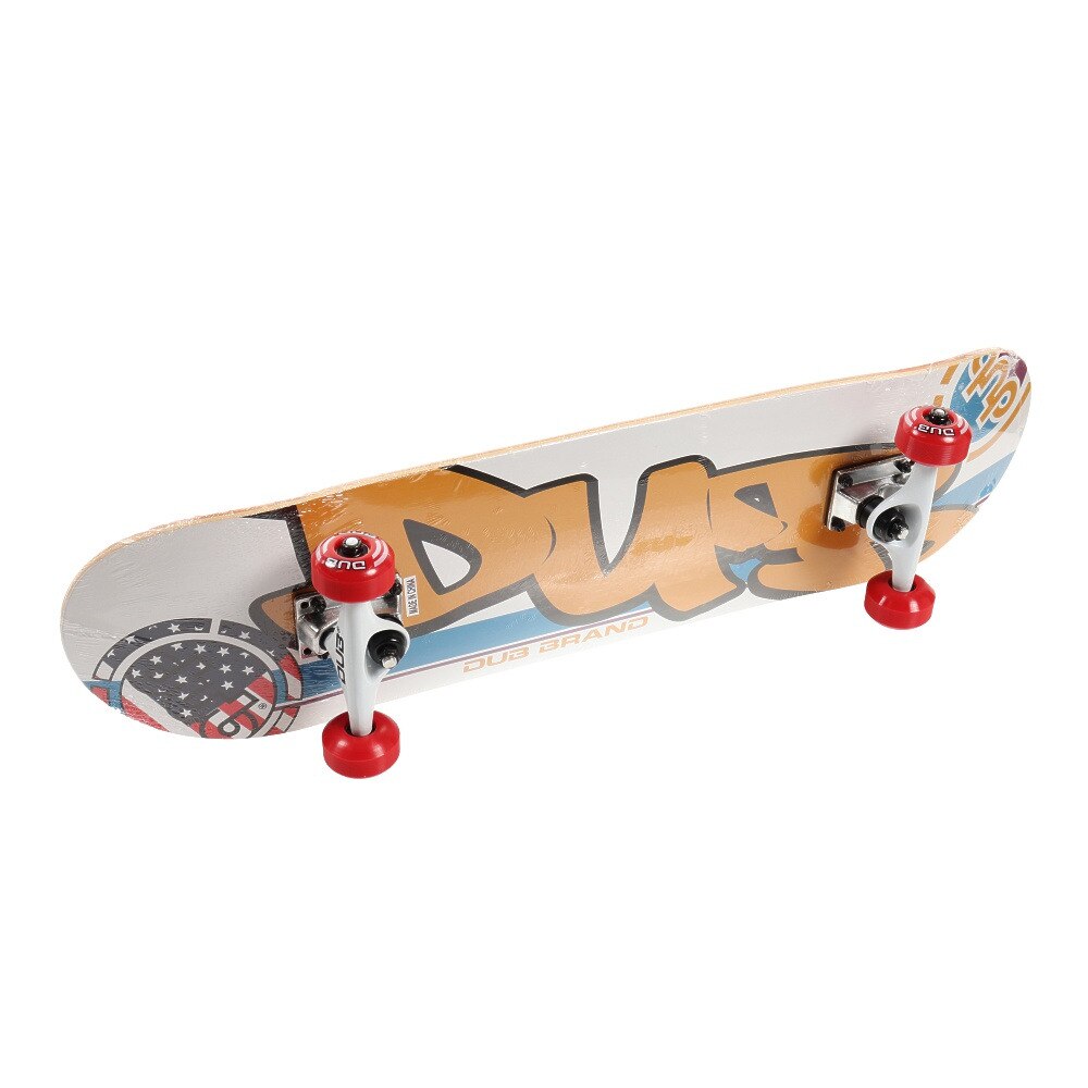 dub（キッズ）スケートボード スケボー 7.6インチ SKBJR-21B05 US WHITE ホワイト コンプリート 完成品 セット【ラッピング不可商品】