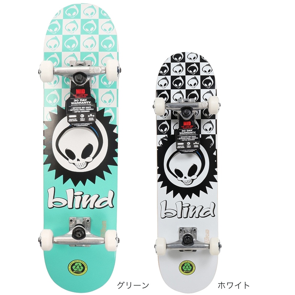 ブラインド（キッズ）Checkered Reaper スケートボード スケボー 7.375インチ 100016000100 コンプリート 完成品 セット【ラッピング不可商品】