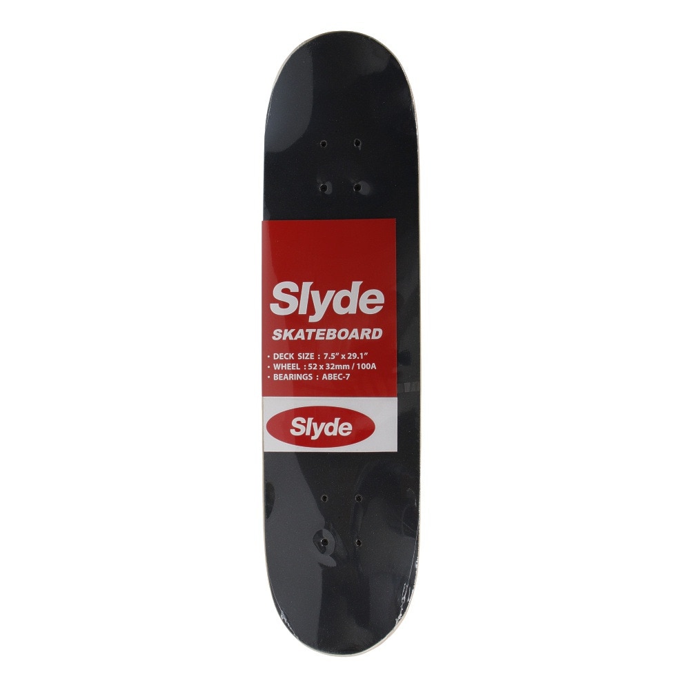 スライド（SLYDE）（キッズ）スケートボード スケボー 7.5インチ SL-SKD-102-BLK ブラック コンプリート 完成品 セット【ラッピング不可商品】