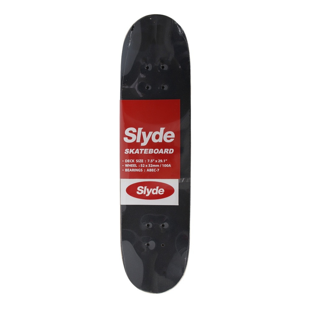 スライド（SLYDE）（キッズ）スケートボード スケボー 7.5インチ SL-SKD-202-BLK ブラック コンプリート 完成品 セット【ラッピング不可商品】