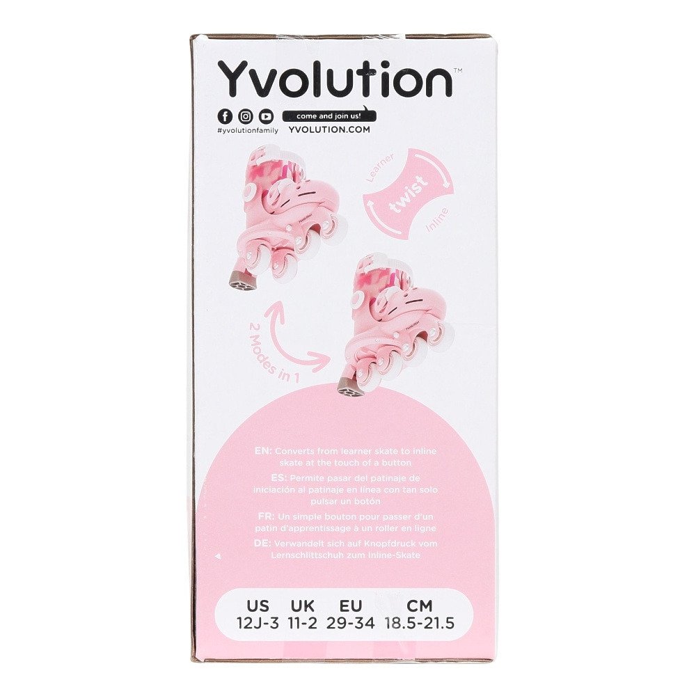 ワイボリューション（Y Volution）（キッズ）インラインスケート 152YVLTS12JPK