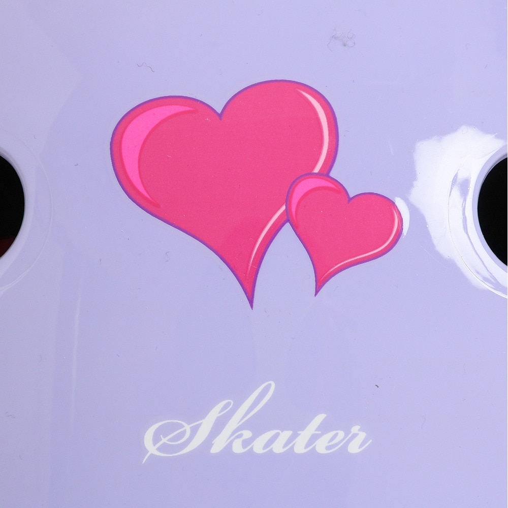 スケーター（SKATER）（キッズ）ヘルメット 子供用 ジュニア パープル ハート SKSC110H