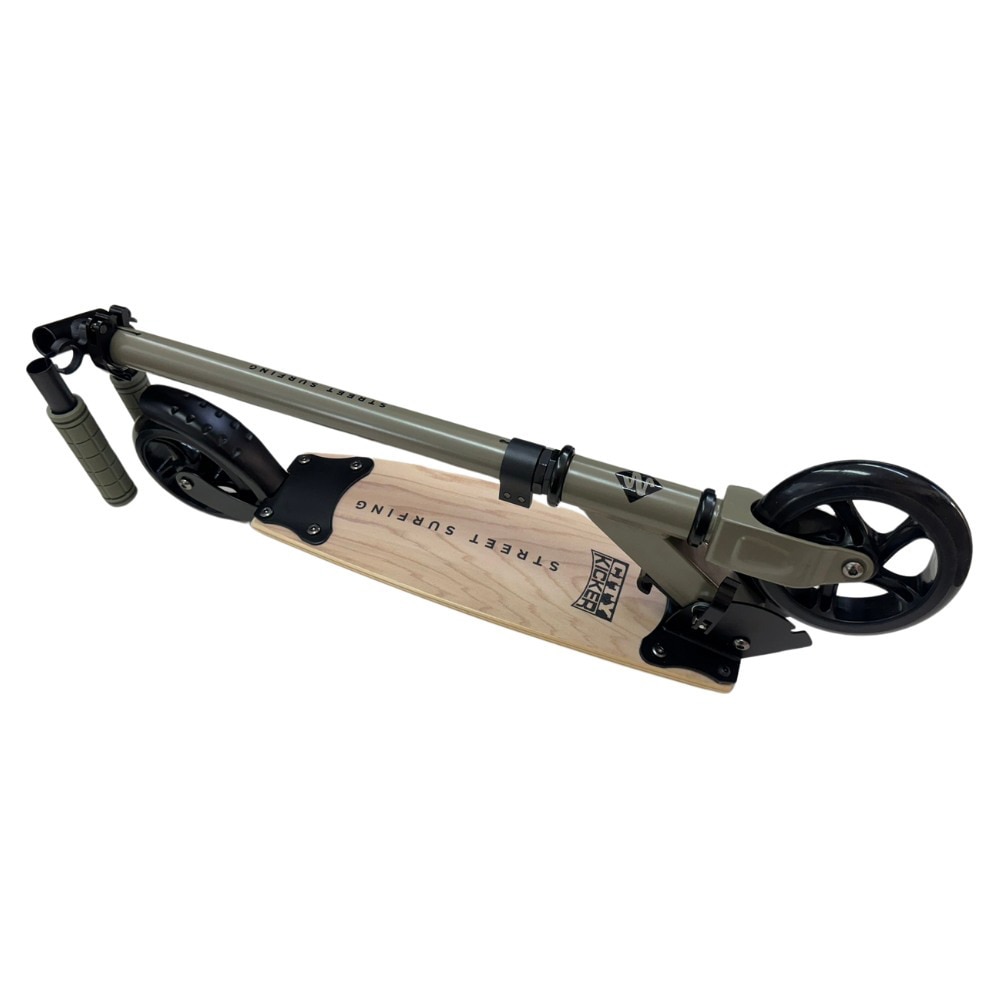 ストリートサーフィン（StreetSurfing）（メンズ、レディース、キッズ）キックボード キックスケート City Kicker Olive 150SSUCKICK OV オリーブ ウッドデッキ