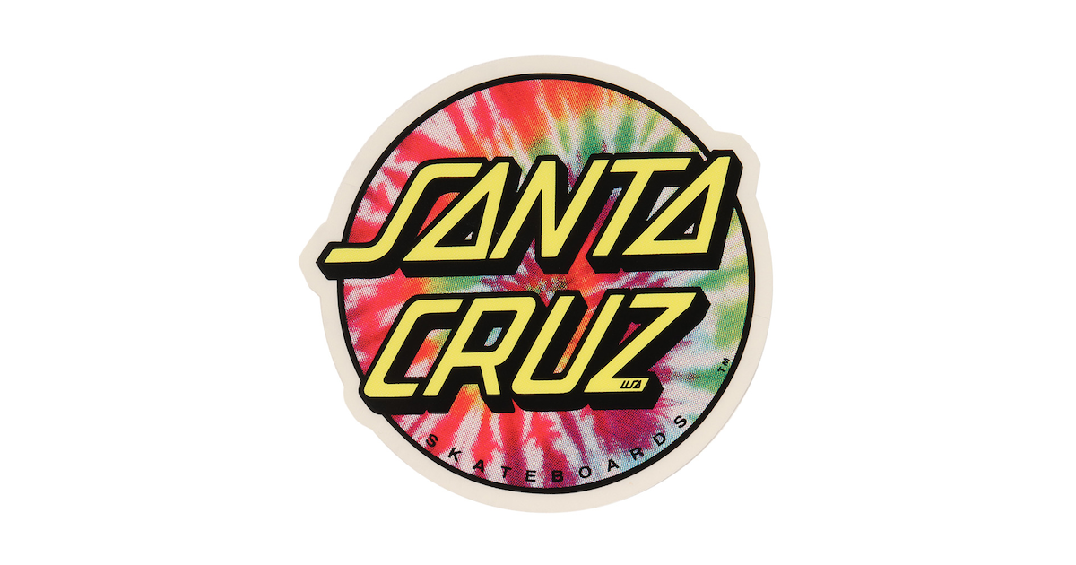 エクストリームスポーツ ステッカー Tie Dye Dot サンタ クルーズ スーパースポーツゼビオ