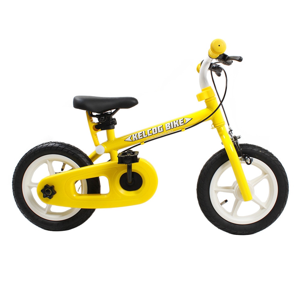 ケルコグバイク（KELCOG BIKE）（キッズ）ケルコグバイク ライトニングイエロー 子ども用自転車 キッズバイク キックバイク 3歳 4歳 5歳 6歳 TKS81KS003