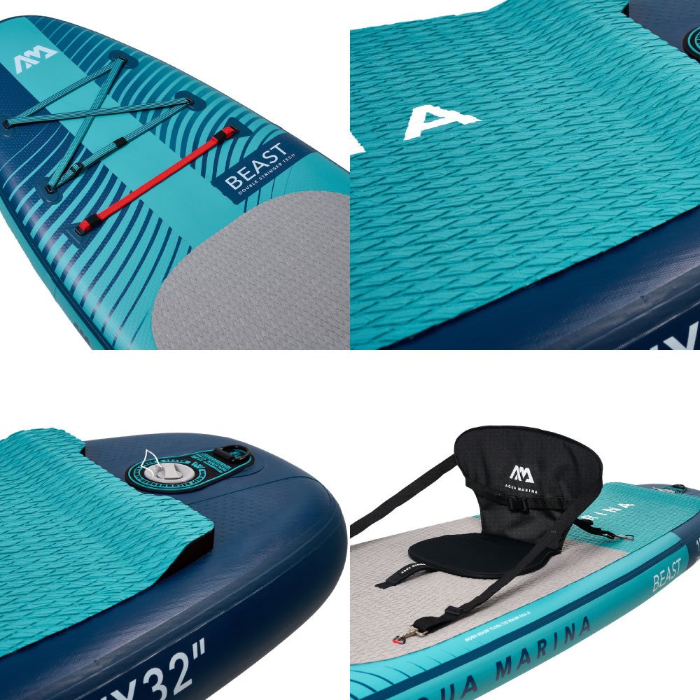 アクアマリーナ（AQUA MARINA）（メンズ、レディース）スタンドアップパドルボード SUPボード ビースト BT-23BEP