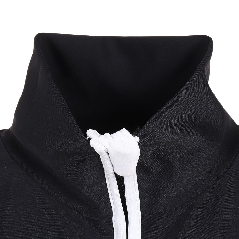 ロキシー（ROXY）（キッズ）ラッシュガード 長袖 フードなし UVカット 子供 ジュニア ミニラッシュジップスタンド 130~150cm 23SUTLY232632YBLK