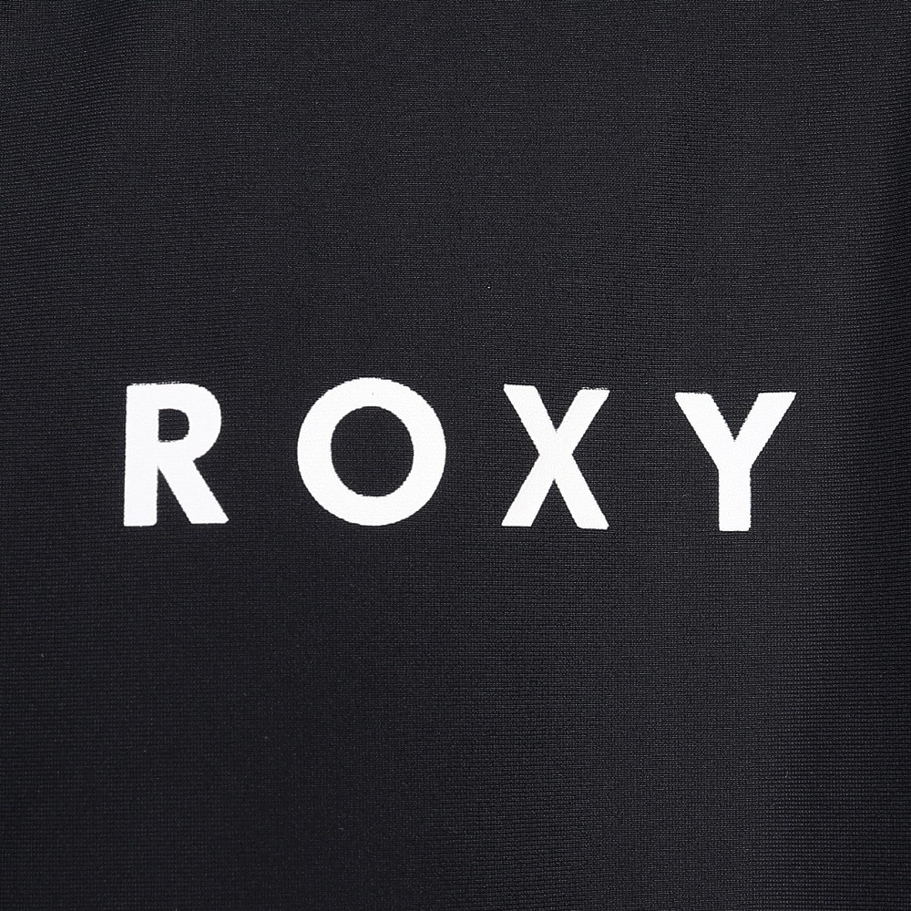 ロキシー（ROXY）（キッズ）ラッシュガード 長袖 フードなし UVカット 子供 ジュニア ミニラッシュジップスタンド 130~150cm 23SUTLY232632YBLK