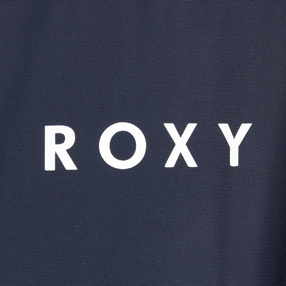 ロキシー（ROXY）（キッズ）ラッシュガード 長袖 フードなし UVカット 子供 ジュニア ミニラッシュジップスタンド 23SUTLY232632YNVY