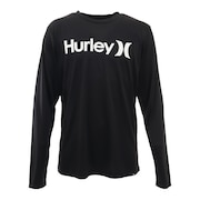 ハーレー（HURLEY）（メンズ）ラッシュガード 長袖 ロングスリーブ ONE AND ONLY MRG2100006-BLK ブラック UVカット 水陸両用 紫外線対策 UPF50+