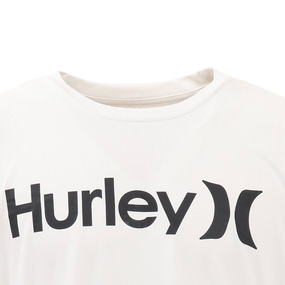 ハーレー（HURLEY）（メンズ）ラッシュガード 長袖 ロングスリーブ ONE AND ONLY RG2100006-WHT ホワイト UVカット 水陸両用 紫外線対策 UPF50+