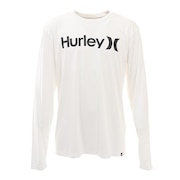 ハーレー(HURLEY)(メンズ)ラッシュガード 長袖 ロングスリーブ ONE AND ONLY RG2100006-WHT ホワイト UVカット 水陸両用 紫外線対策 UPF50+