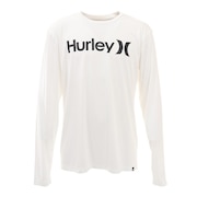 ハーレー（HURLEY）（メンズ）ラッシュガード 長袖 ロングスリーブ ONE AND ONLY RG2100006-WHT ホワイト UVカット 水陸両用 紫外線対策 UPF50+