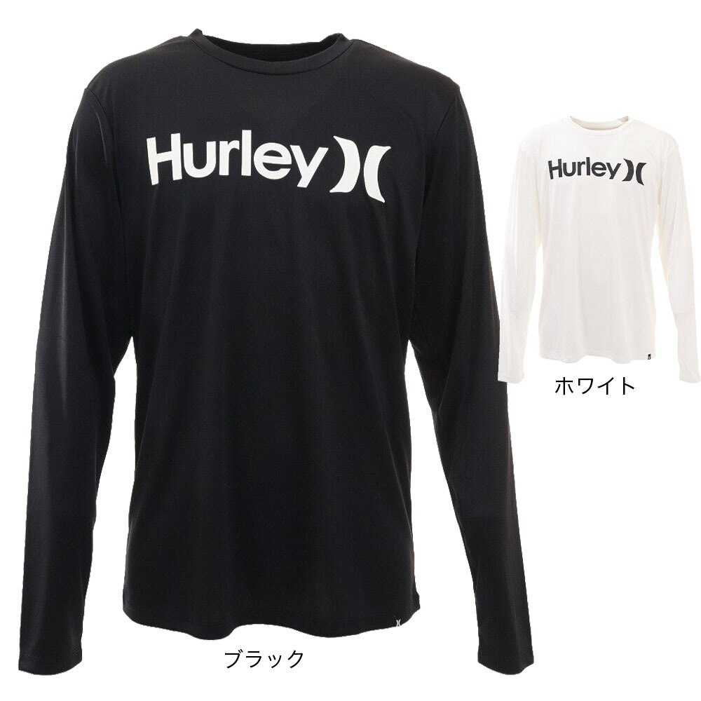 ハーレー（HURLEY）（メンズ）ラッシュガード 長袖 ロングスリーブ ONE AND ONLY RG2100006-WHT ホワイト UVカット 水陸両用 紫外線対策 UPF50+