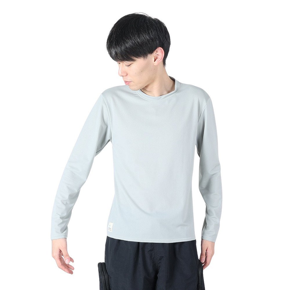 フットマーク（FOOTMARK）（メンズ）ラッシュガード 長袖 プルオーバーTシャツ アクアホール 0241880-18.