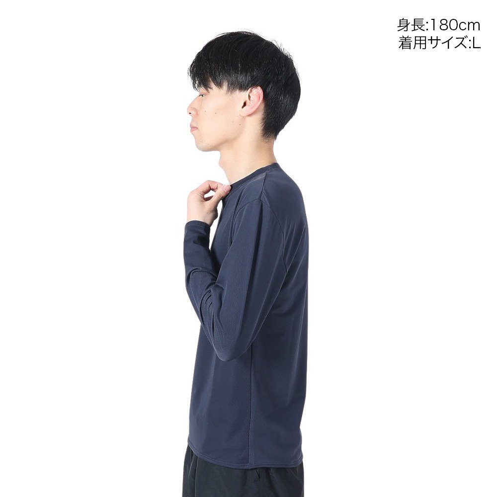 フットマーク（FOOTMARK）（メンズ）ラッシュガード 長袖 プルオーバーTシャツ アクアホール 0241880-19.