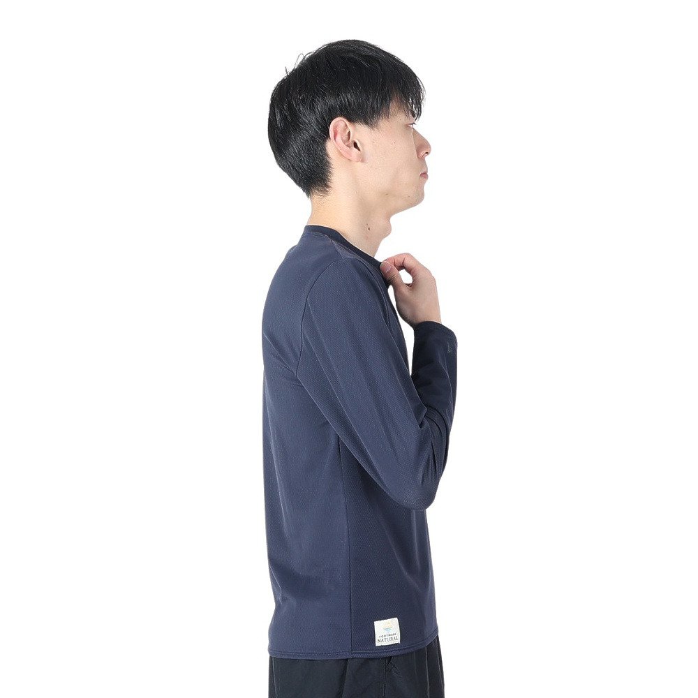 フットマーク（FOOTMARK）（メンズ）ラッシュガード 長袖 プルオーバーTシャツ アクアホール 0241880-19.