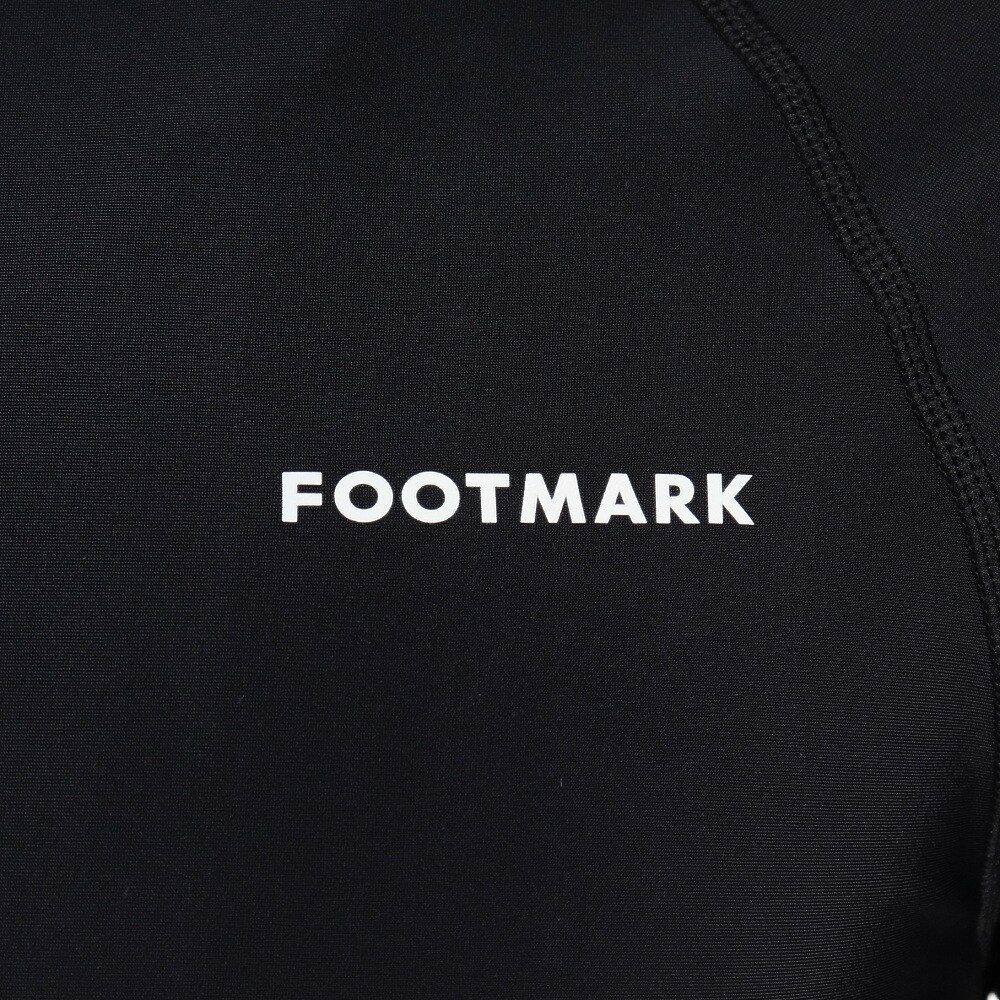 フットマーク（FOOTMARK）（メンズ）ラッシュガード 長袖 UVカット UPF50+ 紫外線対策 ハイネック 0242302BLK
