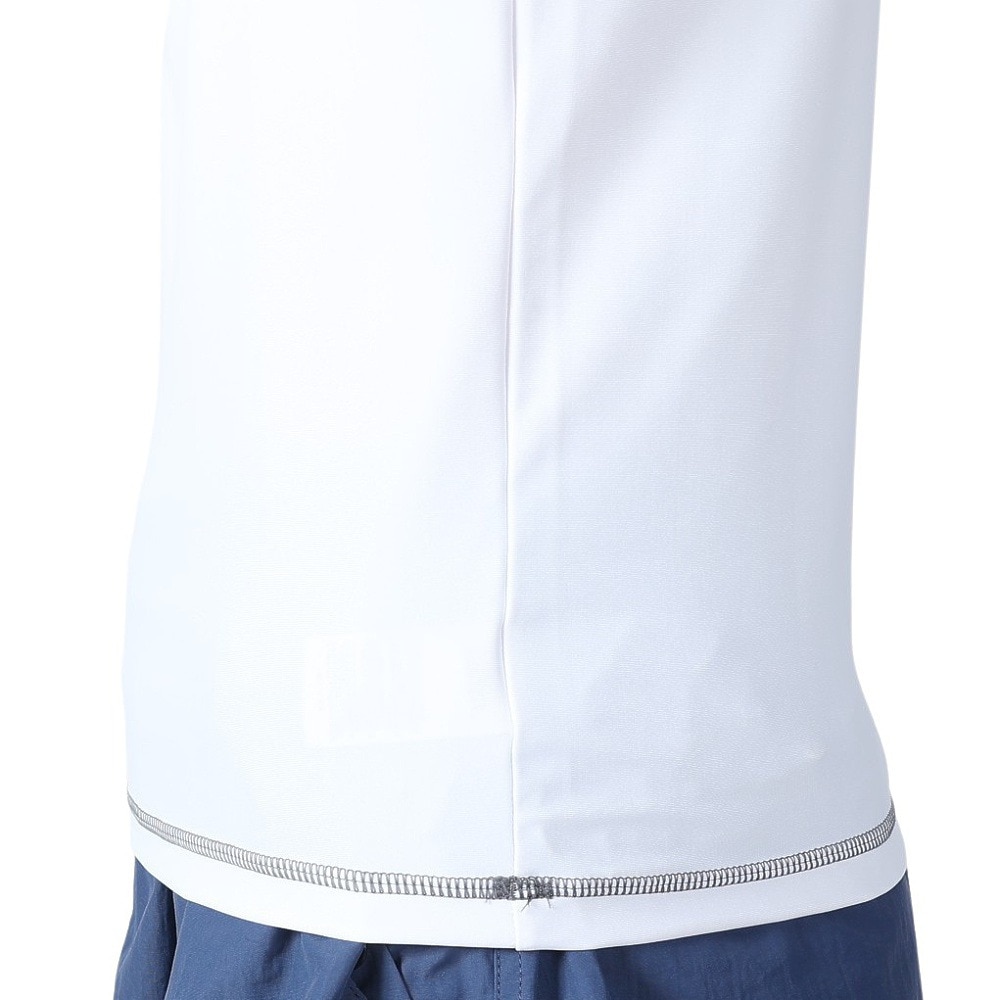 フットマーク（FOOTMARK）（メンズ）ラッシュガード 長袖 UVカット UPF50+ 紫外線対策 ハイネック 0242302WHT
